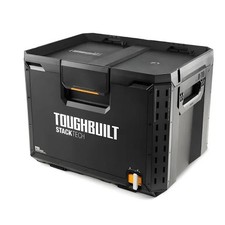 ToughBuilt StackTech XL Tool box Organizer with Removable Tray, Black
