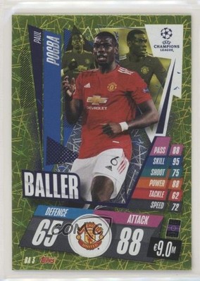 2020 Topps Match Attax UEFA Champions League Extra Baller Paul Pogba #BA3 0f5o