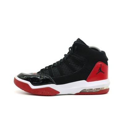 Jordan Damen Jumpman Team II Sneaker Schwarz Rot Weiß Dämpfung High-Top EU 38.5