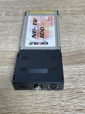 KWorld NB-TV 100 VS-NBTV100 PCMCIA CardBus Retro TV Tuner Capture Untested
