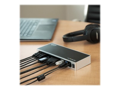StarTechcom Dockingstation USB 3.0 Laptop Dock für Dual Monitor mit HDMI und