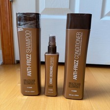 Brazilian Blowout Anti-Frizz Shampoo, Conditioner, and Ionic Bonding Spray