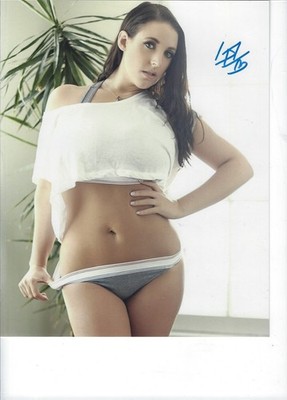 Angela White Film Star Signed 8x10 Photo #5 Busty Model Comes with COA