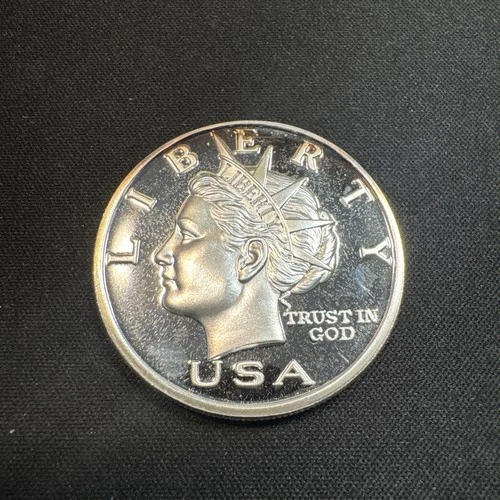 2000 NORFED USA $10 Liberty Head 1oz .999 Fine Silver Round Rare UNC MS RARE (2)