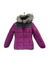 weather tamer Fuschia Jacket Kids Size L 14-16 W/ Good And Headband