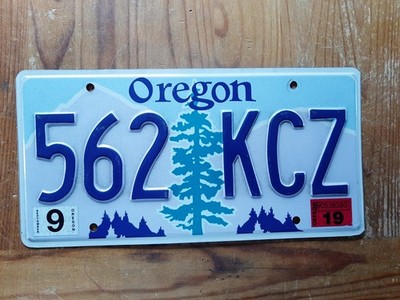 1 x Original USA Nummernschild aus OREGON - The Beaver State*TOP*TOP*TOP*
