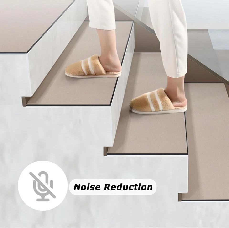 Protezioni per Gradini in Legno, per Scale, Lavabili, Con Retro in Gomma Antisci - Immagine 3 di 4