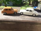 VINTAGE DINKY TOYS ROVER 75 AND HILLMAN MINX