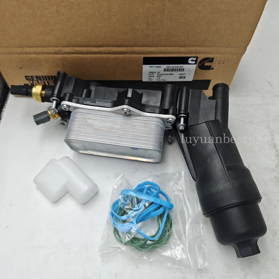 2011-2013 Jeep Dodge Chrysler 3.6L ENGINE OIL COOLER FILTER HOUSING OEM - Imagem 4 de 4