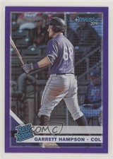 2019 Panini Donruss Rated Rookie Holo Purple Garrett Hampson #38 0a9a