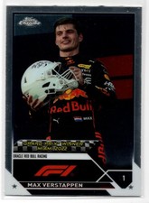 2023 Topps Chrome F1 GP Winner Max Verstappen Oracle Red Bull Racing #148