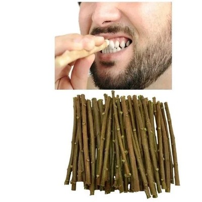 11Pcs Chew Toothbrush 100% Natural Neem Chew Sticks For Healthy Teeth and Gums A