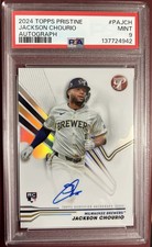 2024 Topps Pristine - Pristine Autographs Jackson Chourio #PA-JCH (AU, RC) PSA 9