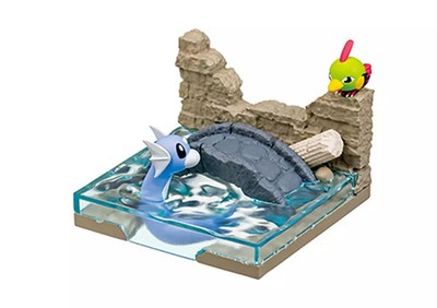 Dratini Natu Old Castle Ruins Figur Original Japan Pokemon Re-ment OVP neu