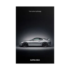 Toyota Supra MK4 Poster – JDM Twin Turbo Legend Wall Art Print, Garage Decor