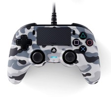 Image of Nacon Oficial PS4 Wired Compact Controller - Grey Camo (Sony Playstation 4)