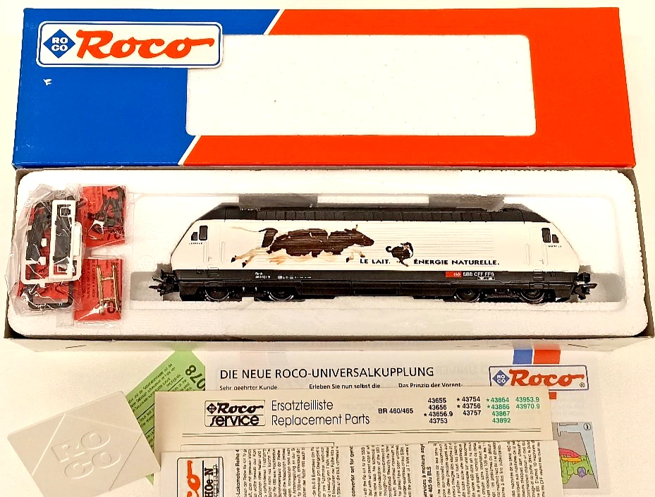 ROCO 43753, E-Lok Re 4/4,  Nr."460 019-3" SBB/CFF/FFS 'MILCH-LE LÂIT', DSS (N58)