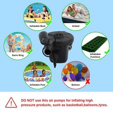 ⁺Pompa Aria Elettrica DC12V Casa Gonfiaggio Pompe Sgonfiaggio Gonfiatore Elettropompa per Aria