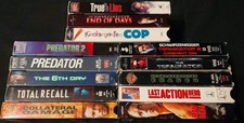 Arnold Schwarzenegger VHS 13 Tape Lot Terminator Total Recall True Lies