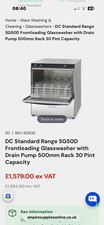 DC SG50D Front Loading Glasswasher with Drain Pump, High Temp, 30 Racks/hr