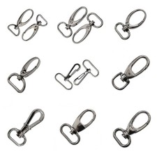1 Bolzen-Karabiner Karabinerhaken div. Gr&ouml;&szlig;en f&uuml;r Gurtband Hundeleinen Taschen (