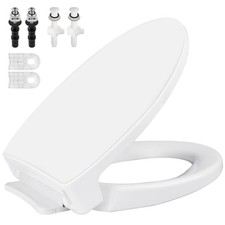Heavy Duty Traditional SoftClose Elongated Toilet Seat Compatible with TOTO SS11