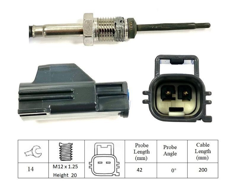 Pre DPF Exhaust Temperature Sensor for Ford Transit 2.2 TDCi 140 2007-2011 27031