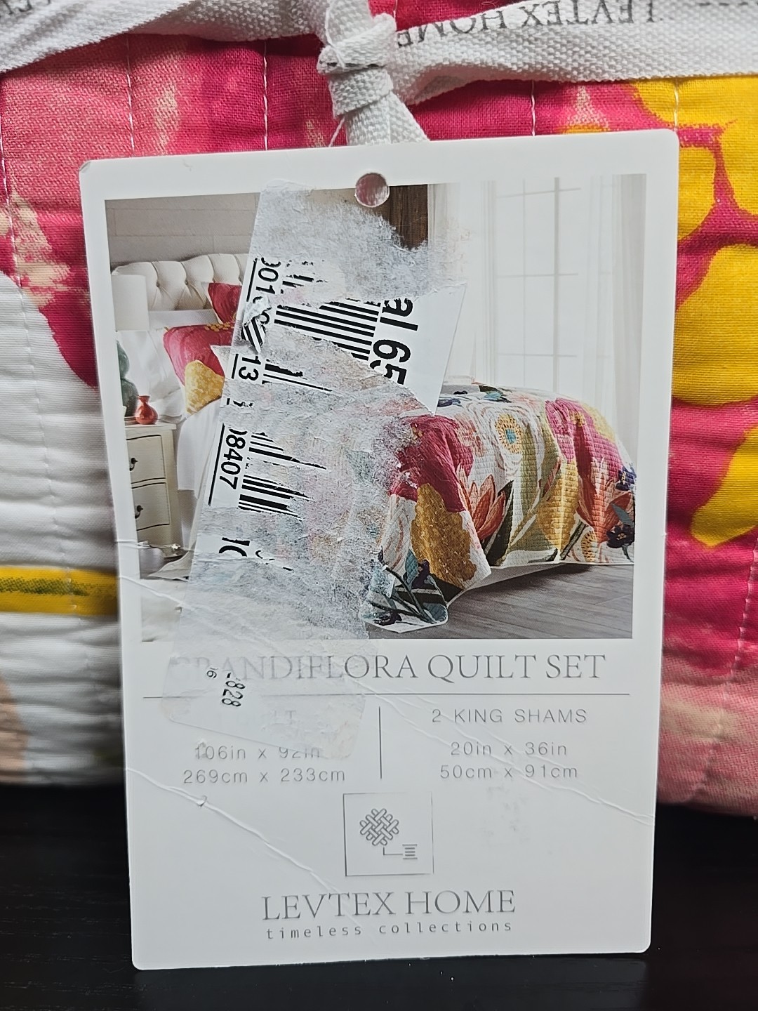 Levtex Grandiflora Quilt Set, King