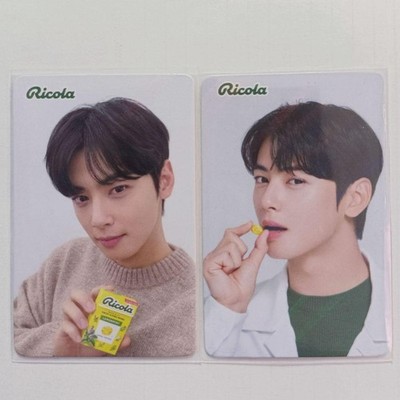 Cha Eun-woo Ricola trading card set