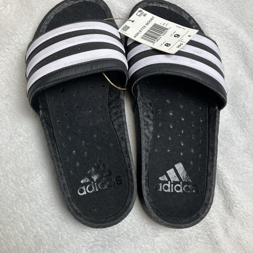 Sandalias Adidas Slides Unisex Adilette Boost Negras Para Hombre Adilette Comodidad Azul - Imagen 12 de 37