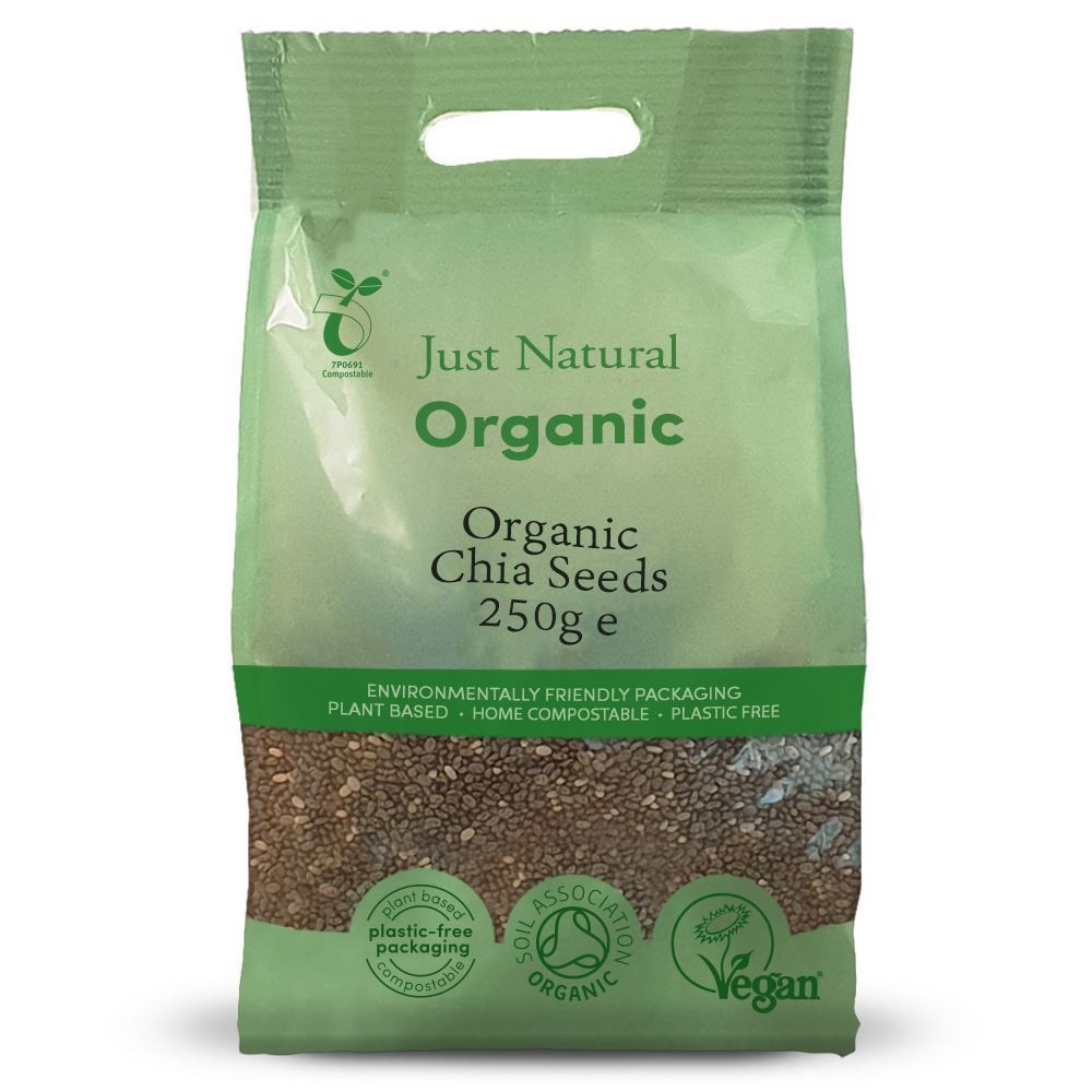 Just Natural Organic Organic Chia Seeds 250g - 2 Pack