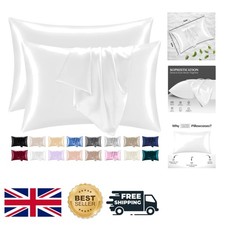 Maschinenwaschbare Satin Kissenbezüge 50x75 cm - Luxuriös 2er Pack für Schönheitsschlaf