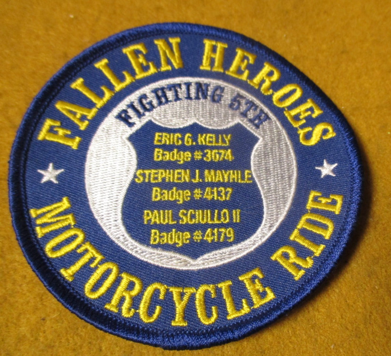 NEW Fallen Heroes Motorcycle Ride Fighting 5th PA Officers Sew On Patch
