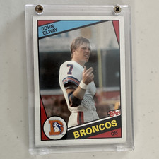 Topps 1984 John Elway Rookie Base Set #63 Denver Broncos NFL Football Card. rookie card picture