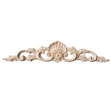 1pcs Rubber Wood Corner Onlay Applique Furniture Home Decor 30 7cm J1F69312