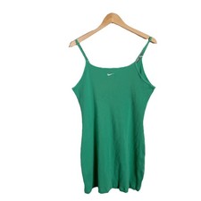 NIKE Women's Sportswear Essential Ribbed Knit Bodycon Dress Green Sport Size XL