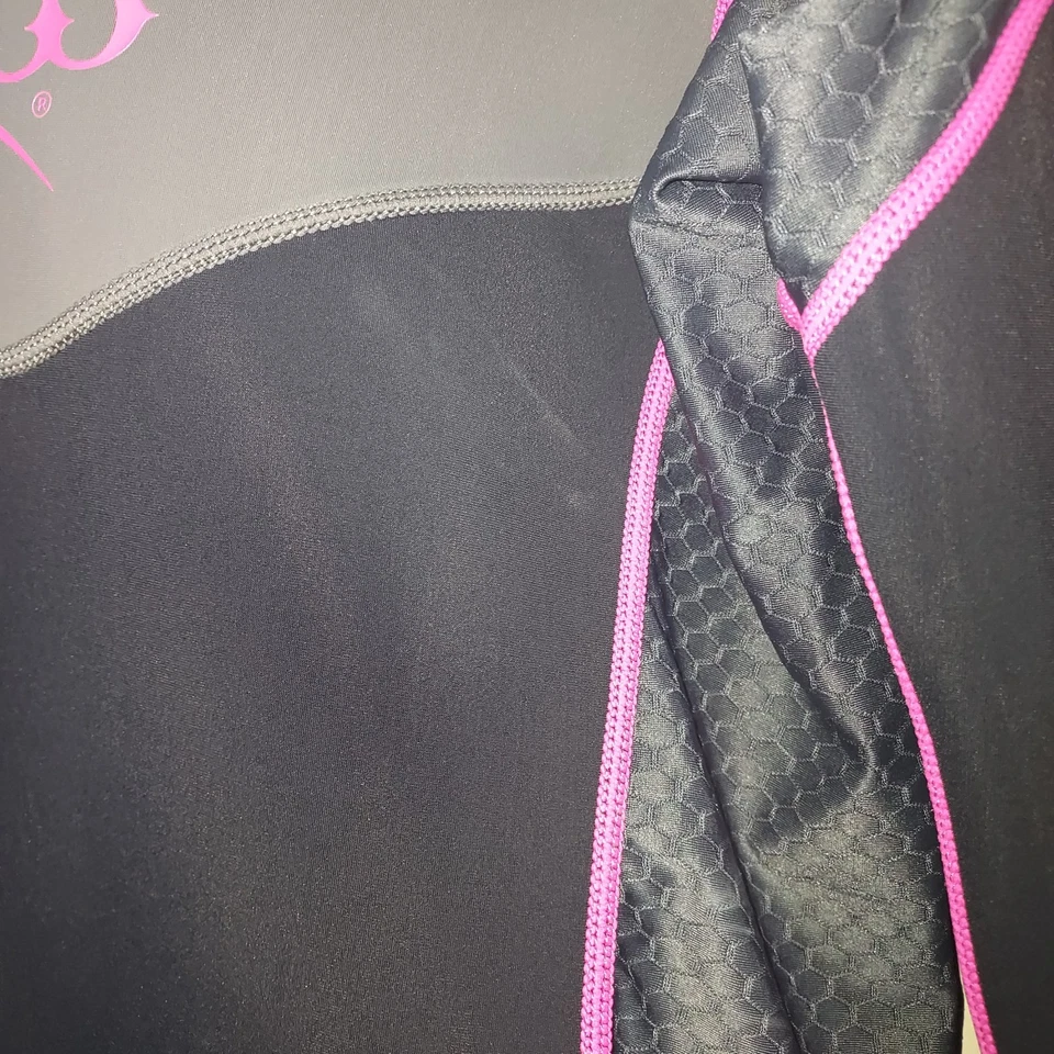 Camisa para mujer Kutting Weight (KW) grande sauna neopreno ropa térmica negra rosa Foto 3 de 4