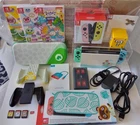 Nintendo Switch Animal Crossing Console Bundle 3 Games Joy Cons Cases SD Card