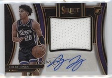 2023-24 Panini Select White Prizm 5/49 Colby Jones #JS-CBY Auto 1pe9