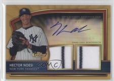 2011 Topps Finest Gold Refractor Rookie Dual Relics 53/69 Hector Noesi Auto 0a1