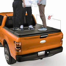 8 Ft Bed Hard Tri-Fold Tonneau Cover For Silverado Sierra 1500 2500HD 1999-2014