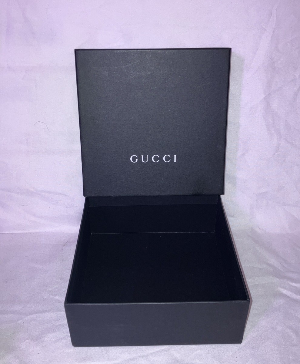Gucci Medium Black & White Empty Gift Box 7.45
