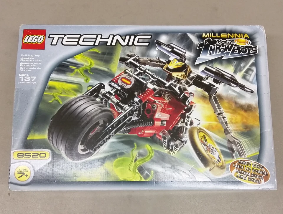LEGO Technic Throwbots 8520 Millennia EUC RARE! Motorcycle Slizers Millennium - Image 4 of 4