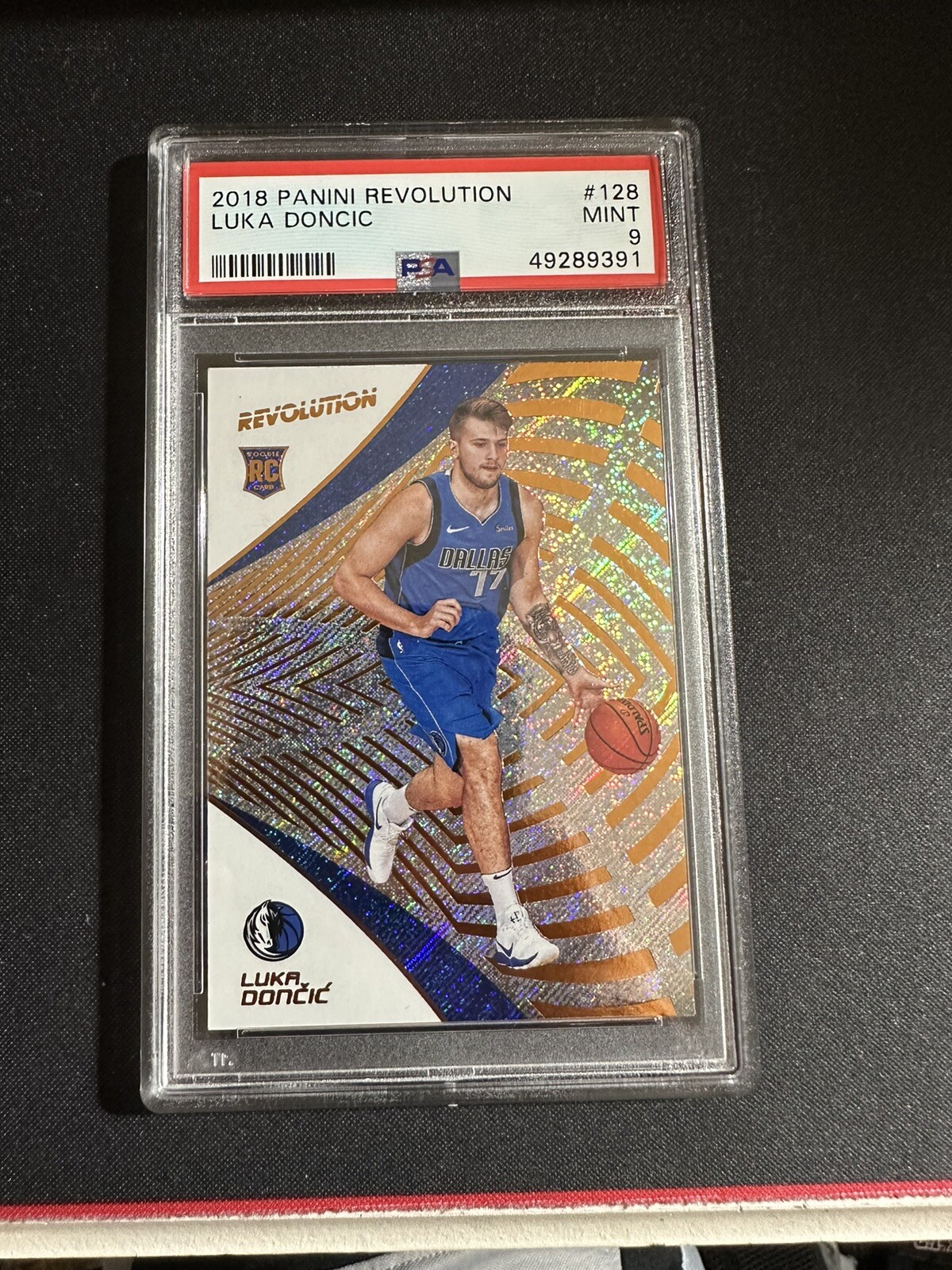 2018 Panini Revolution Luka Doncic ROOKIE RC #128 PSA 9 MINT DALLAS MAVERICKS