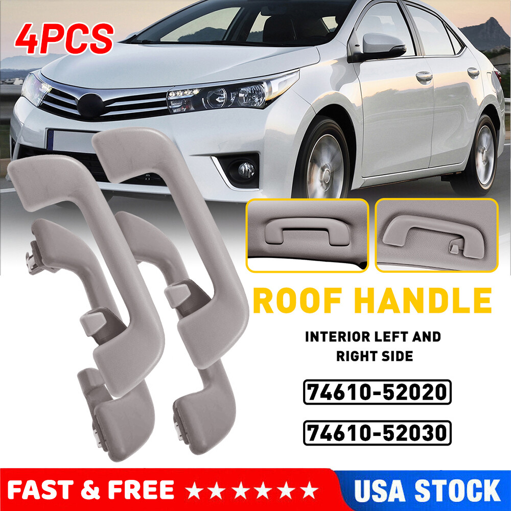 4x Front Rear Handle Inner Roof Ceiling Pull Grab For Toyota Yaris