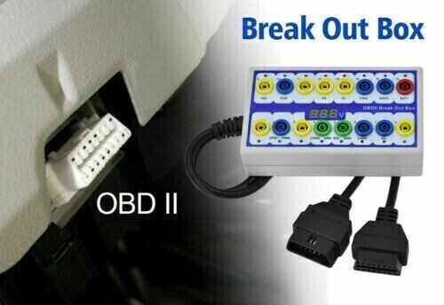 Diagnostic Tool 16 Pin OBD II OBD2 EOBD Protocol detector & Breakout Box Tester - Picture 2 of 5