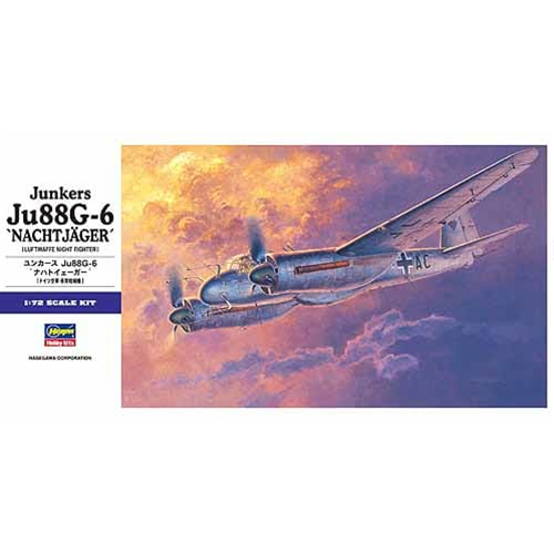 JUNKERS JU88G-6 NACHTJAGER KIT 1:72 Hasegawa Kit Aerei Modellino - Bild 1 von 1