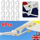 8pc Flag Pole Clip Nylon Snap Hook Flagpole Attachment for Flag Lanyards Banner