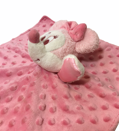 Disney Gund My First Minnie Manta de Seguridad Rosa Peluche Ratón Sonajero Minky Dots - Imagen 7 de 12