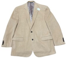 NWT Brooks Brothers 1818 Madison Loro Piana Italy 100 Camel Hair Sport Coat 46L
